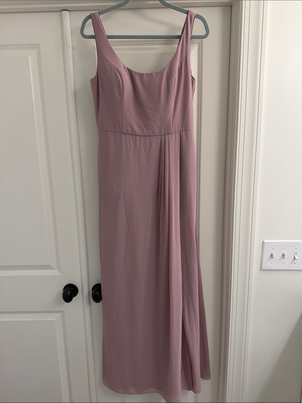 Scoop Neck Maxi Dress in Dusty Mauve